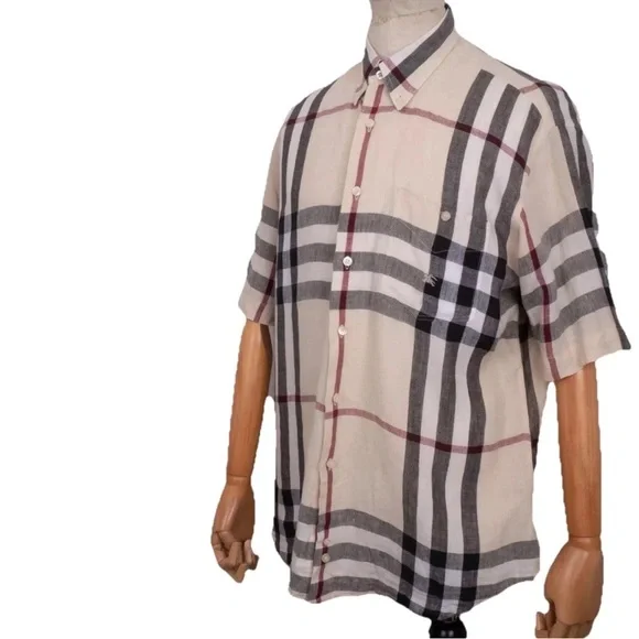 Burberry Nova Check Linen Shirt - Picture 2 of 9